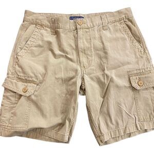 U.S. Polo Assn size 38W men's shorts cargo pockets khaki